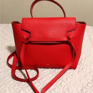 Celine Vibrant Red Satchel